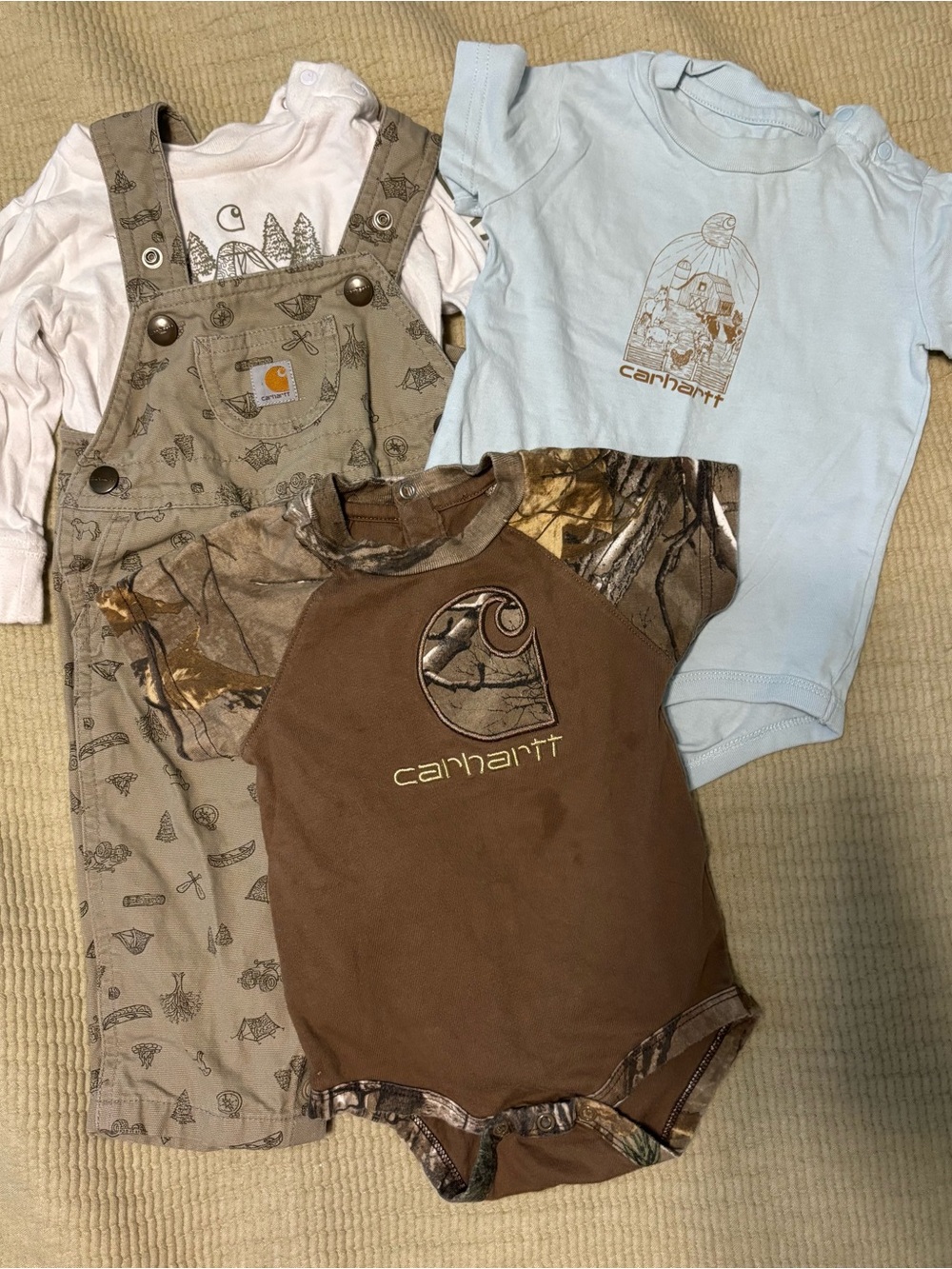 Carhartt 9M Bundle Overalls Onesies